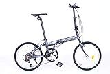 Columba 20" Alloy Super Light 7 Speed Folding Bike Charcoal (CF20A_CHA)