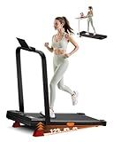 Walking Pad Treadmill with 12% Incline 2.5HP Walking Pad for Home and Office 300LBS Weight Capacity Under Desk 0.6-6.2MPH Treadmill with LED Display & Remote Control