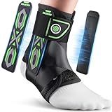 Upgraded Ankle Brace for Sprained Ankle [Stronger Support & Ultra Breathable] Ankle Support with Side Stabilizing Pads, Adjustable Quick Lace Up Ankle Stabilizer for Injury Recovery, Sports, Men&Women