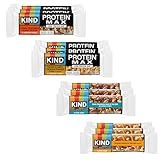 KIND Protein MAX and ZEROg Added Sugar Bundle Pack, High Protein Bars, Keto Snacks, (6) Protein MAX (6) Zero Added Sugar Bars, 4 Flavors, 12 Count Pack