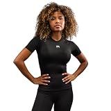 Venum Halo Women's Rashguard Short Sleeves - Black - Large