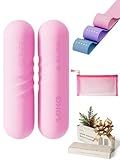 kure.fit Hand Weight Bars for Women (2.2 LB) | Resistance Booty Bands | Pilates, Yoga, Dance, Aerobics, Running, Cardio, Gym, Strength Training | Non-Slip | Portable Dumbbells | Women & Men | Pink