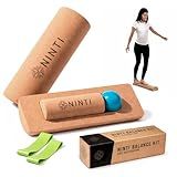 Ninti Balance Board - Premium Cork Balancing Board & Foot Strengthener for Enhanced Foot Function | Unique Design for Balance Stability & Foot Strength | Improve Mobility & Prevent Falls | Balance Trainer | USA Owned