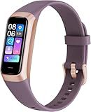 ZKSSGY Fitness Tracker with 24/7 Heart Rate Blood Oxygen Sleep Monitor,Activity Tracker with 1.1" AMOLED Touch Color Screen, Multiple Sport Modes Step Counter,IP68 Waterproof for Women Men (Bordeaux)
