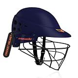 moonwalkr Mind 2.0 Cricket Helmet Head Guard for (58-61) CM Head Size Protective Gear with 30 Air Vents, Impact Resistant up to 100 mph Batting Cricket Helmet (Blue, Medium)