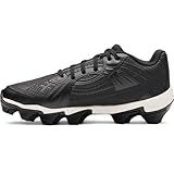 Under Armour Women's Glyde Sola RM Softball Cleats, (001) Black/White/Black, 8.5, US
