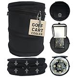InTheZone Golf Cart Cooler – Soft-Sided, Collapsible, Insulated Cooler Bag | Attaches to Cart Basket or Fender | Durable, Leakproof, Portable – Great Gift for Golfers.