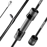 SEASIR Riveria Ultralight Fishing Rod, BFS Spinning Baitcasting Rod, 40T Carbon Fiber Baitcaster Rod, 10 Piece Casting Rod for Freshwater Bass Trout, Fuji O Ring Guide, EVA Handle, Fast, Black