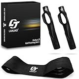 Golf Grip Trainer 2 Pack With Swing Correcting Arm Band, Golf Training Aid, Golf Grip Kit,Grip Trainer Golf Club to Help Train Correct Hand Position