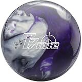Brunswick T Zone Bowling Ball (Black/Purple/Silver, 14lbs)