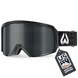 Wildhorn Cristo Ski Goggles Men Women 100% UV Anti-Fog OTG Snowboard Goggles- US Ski Team Official Supplier- Snow Goggles