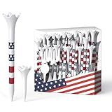 SAPLIZE Professional Plastic Golf Tees, 100/50 Pack (1-1/2'' & 3-1/4''), Engineered to Reduce Friction & Side Spin, Unique Golf Gifts for Golfers