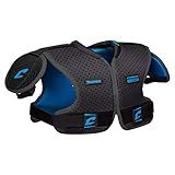 CHAMPRO Unisex-Adult 7-Series Football Shoulder Pad , Black, Blue, Small