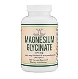 Magnesium Glycinate 400mg | 180 Capsules | Sleep, Muscle, & Heart Support | Vegan, Third Party Tested, Gluten Free, Non-GMO, by Double Wood Supplements