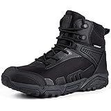 FREE SOLDIER Men's Waterproof Hiking Boots Lightweight Work Boots Military Tactical Boots Durable Combat Boots