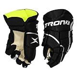 TronX Force Ice Hockey Gloves - Durable & Lightweight Protective Equipment for Hockey Players for Youth, Junior & Senior (10 Inch)