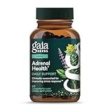 Gaia Herbs Adrenal Health Daily Support - Herbal Supplement with Ashwagandha, Holy Basil & Schisandra - Help Maintain Healthy Energy & Stress Levels* - 60 Vegan Liquid Phyto-Caps (30 Servings)