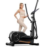 CURSOR Elliptical Exercise Machine, Elliptical Machine for Home with Hyper-Quiet Magnetic Driving System,8 Levels Resistance,Compact Elliptical with 14IN Stride,LCD Monitor,350LBS Weight Capacity