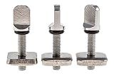 Santa Barbara Surfing SBS - No Tool Stainless Steel Fin Screw for Longboard and SUP - 3 Pack
