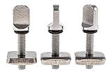 Santa Barbara Surfing SBS - No Tool Stainless Steel Fin Screw for Longboard and SUP - 3 Pack