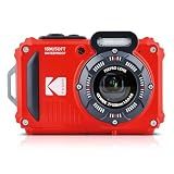 KODAK PIXPRO WPZ2 16MP Waterproof Digital Camera, 15m, 4X Zoom, Red