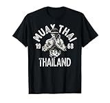 Muay Thai Thailand Vintage Tiger Fighter Training Gift T-Shirt