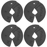 Micro Gainz 1.25LB Dumbbell Fractional Weight Plates, 4-Piece, Black