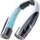 Tenvolti Portable Neck Fan - 6000mAh Rechargeable Personal Fan with 6 Speeds, 360° Cooling Surround Airflow, 20H Long Battery Life Hands-Free Wearable Fan for Outdoor Travel, Office, and Sports