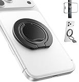 SUPERONE【Upgraded】 Ultra-Thin Magnetic Phone Grip for MagSafe Ring Holder, Removable Gym Dual-Sided Magnets MagSafe Kickstand for iPhone 17/16/15/14/13/12 & All Smartphones, Fit Magnetic Car Mount