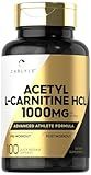 Carlyle Acetyl L-Carnitine HCL | 1000mg | 100 Capsules | Advanced Athlete Formula | Pre-Workout Supplement | Non-GMO & Gluten Free