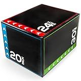 BalanceFrom Foam Plyo Jumping Exercise Box for Home Gym, Multiple Size and Color Options - for Plyometric Jump Training, HIIT Workouts, Step-Ups, Agility Drills and Lower Body Strength