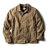 Huckberry Flint and Tinder Men's Flannel-Lined Waxed Trucker Jacket