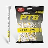 PrideSports PTS Wood Golf Tees | 175 Count, 2-3/4 Inch | #1 Wood Tee on Tour | Best for Drivers & Woods