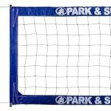 Park & Sun Sports Regulation Size Indoor/Outdoor Professional Volleyball Net with Steel Cable Top and Bottom, Blue, One Size