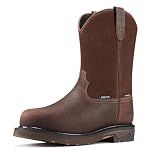 NINGO Men's Steel Toe Work Boots, Waterproof Wellington Safety Boots