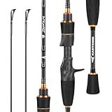 KastKing Zephyr Finesse Fishing Rods – BFS Baitcasting & Spinning Rods, IM6 Graphite, Extra Twin-Tip, 2pc & 3pc Travel Design, Ultra-Light Lure Casting, Stainless Steel Guides with Zirconium Rings