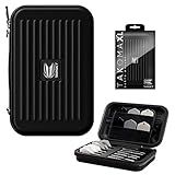 Target Darts Takoma XL Darts Wallet Case, Black – Holds 6 Darts, Protective EVA Holder with Double Zip Lock Pouches – Professional Dart Accessories