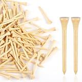 Guirnd 150PCS Professional Wooden Golf Tees 2 3/4 inch Biodegradable Bamboo Golf Tees, Stable and Reliable, Available in Natural Color