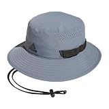adidas Men's Victory Bucket Hat – Outdoor Sun Boonie for Hiking and Fishing, Grey/Black/4, L/XL
