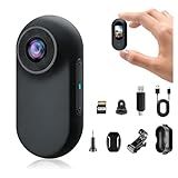 HOFAOUG Mini Body Camera 1080P, Thumb Action Cam with Built in 32GB Memory Card, Helmet Sports Camera, Body Cam for Work, Cycling, Sports(Black)