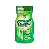 Benefiber Daily Prebiotic Fiber Supplement Powder for Digestive Health, Unflavored - 125 Servings (17.6 Ounces)