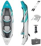 Bestway Hydro-Force 2-Person Rapid Elite Inflatable Kayak Set | Includes Kayak, 2 Aluminum Paddles, Hand Pump, 2 Fins and Carry Bag