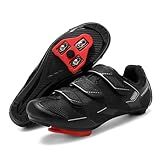 Vicogn Mens Womens Cycling Shoes Compatible with Peloton Bike for Indoor Delta Cleats Clip Pedal (Black,US 12) 47