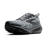 Brooks Men's Ghost Trail, Versatile Off-Road Running Shoe for Rugged Terrain - Gray/Gray/Blackened Pearl - 11 Wide