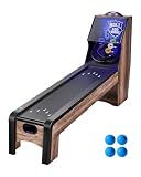 VEVOR 9' Roll and Score Classic Arcade Game Table, Indoor Skyball Machine Game Set with LED Electronic Scorer, Sound, Automatic Ball Return Home Recreation Game Room, 4 Balls Included