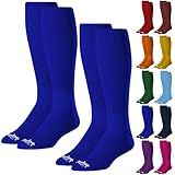 Rawlings Baseball/Softball Socks | 2 Pair | Royal Blue | Large
