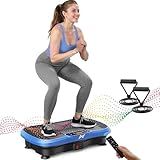 AXV Vibration Plate Fitness Platform Exercise Machine Vibrating Shaking Full Body Shaker Workout Vibrate Stand Shake Board Sport for Weight Loss Fat Burner for Gym Home Office