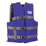 Stearns Kids Life Vest, USCG Approved Type III Life Jacket for Children 50 to 90 lbs, Youth PFD for Boating, Swimming, Watersports, Pool, Beach, & More, Blue