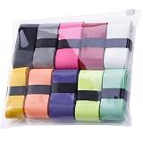 12 Pieces Tennis Racket Grip Tape, Badminton Racket Overgrip, Absorbent Non Slip Overgrip Replacement for Tennis, Badminton, Squash, Padel Rackets(Multicolored,12 Pieces)