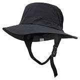 Seektop Surf Bucket Hat with UPF 50+ UV Protection, Waterproof Surfing Hat | Windproof Sun Hat with Adjustable Chin Strap, Sun Protection Lightweight, Breathable for Water Sports, Men & Women